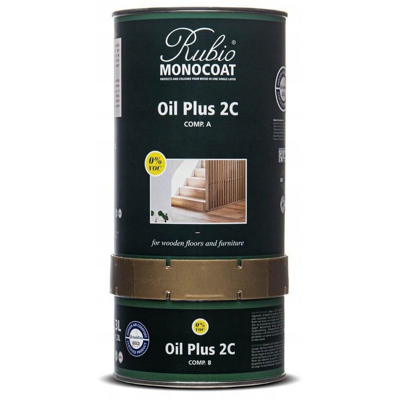 Rubio Monocoat Oil Plus 2C Olej Jednowarstwowy do drewna Ash Grey 1,3L