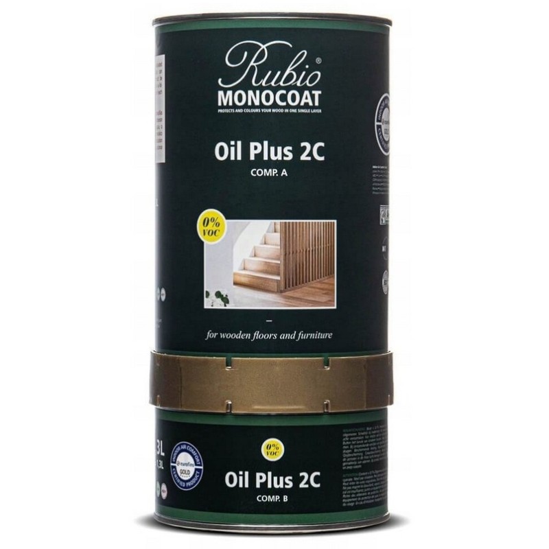 Rubio Monocoat Oil +2C Olej Jednowarstwowy do drewna Walnut 1,3L