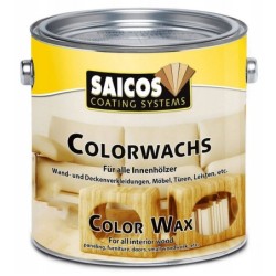 Saicos 3009 Colorwachs Wosk Kolorowy do drewna kolor BIAŁY 375ml