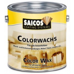 Saicos 3009 Colorwachs Wosk Kolorowy do drewna kolor BIAŁY 125ml