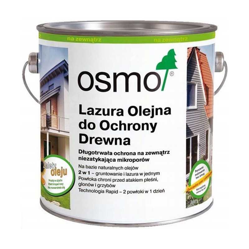 Osmo 906 Lazura Olejna Ochronna do drewna Szary Perłowy 125ml