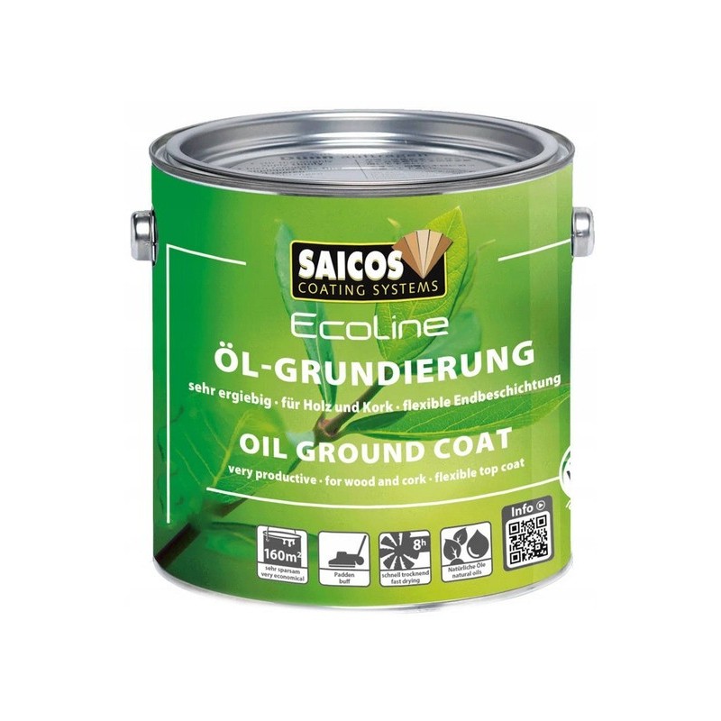 Saicos 3408 Olej Gruntujący do drewna Kolor Extra Biały 125ml