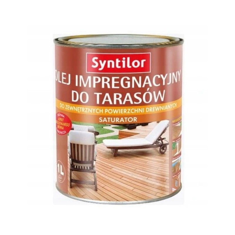 Syntilor Saturator Olej Impregnacyjny Do Tarasów Bezbarwny 1L