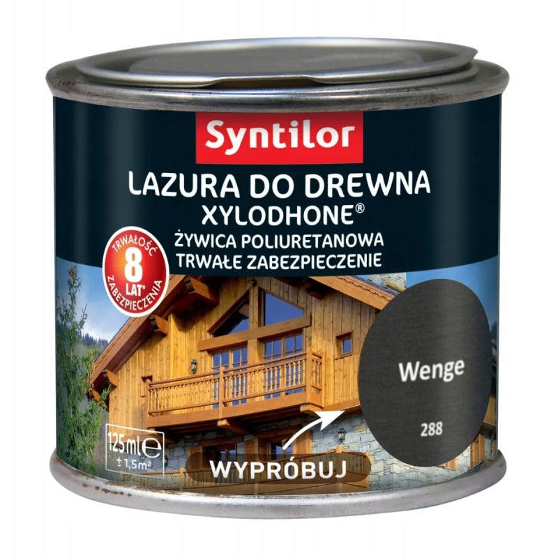 Syntilor XYLODHONE Lazura do drewna na zewnątrz Kolor Wenge 125ml