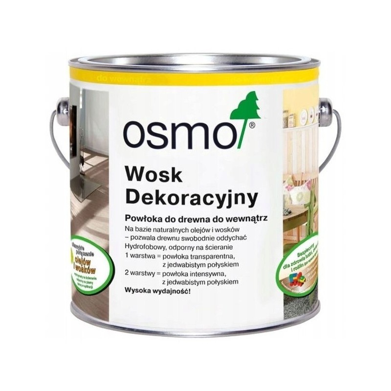 Osmo 3111 Wosk Dekoracyjny do drewna Olej Kolor Biały 125ml