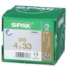 SPAX Wkręty do płyt podłogowych 4x33mm 200szt