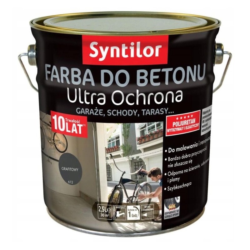 Syntilor Farba do betonu ULTRA OCHRONA Kolor Grafitowy 2,5L