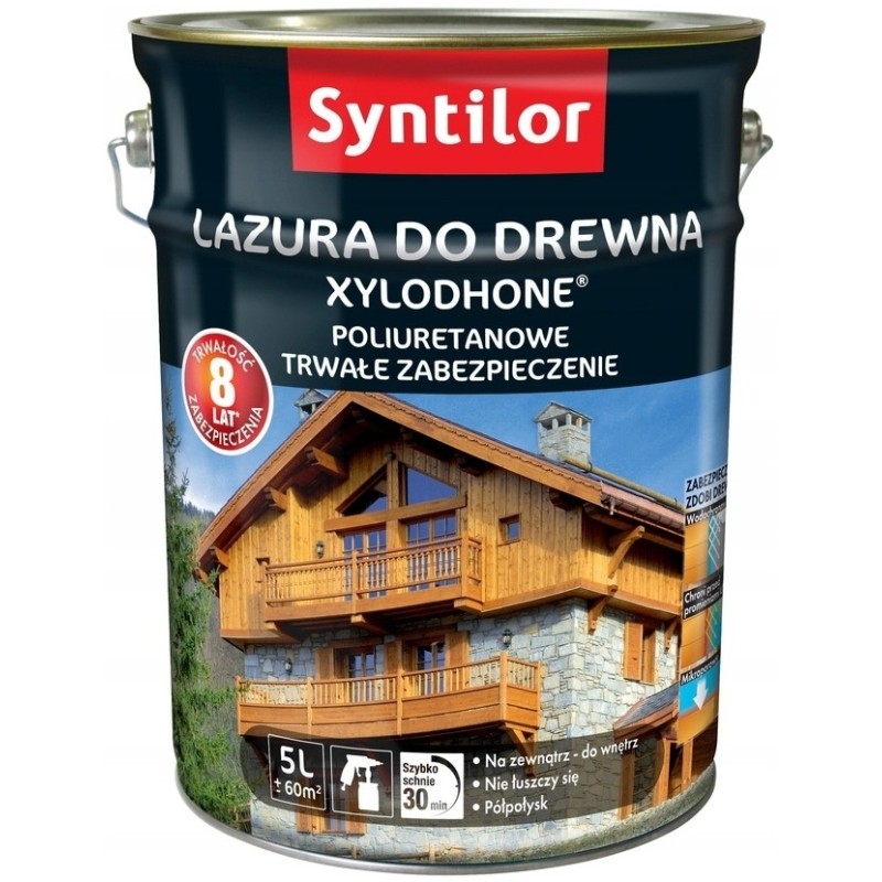 Syntilor XYLODHONE Lazura do drewna na zewnątrz Dąb Jasny 5L