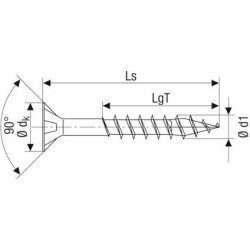 Spax Wkręty uniwersalne do drewna 5x100mm 100szt