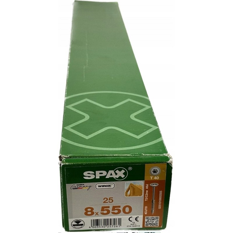 Spax Wkręty do drewna Konstrukcyjne 8x550mm 25szt