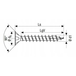 Spax Wkrety do drewna 5x60mm Wirox pełny stożek 100szt