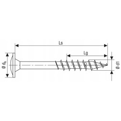 Spax Wkręty do konstrukcji drewnianych 8x300mm talerz T40 Wirox 50szt