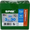 Spax Wkręty do drewna nierdzewne A2 gniazdo T15 3,5x30mm 200szt