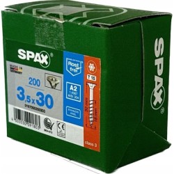 Spax Wkręty do drewna nierdzewne A2 gniazdo T15 3,5x30mm 200szt