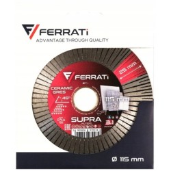 FERRATI Supra Tarcza Diamentowa 115mm x 22,23mm do cięcia gresu i ceramiki