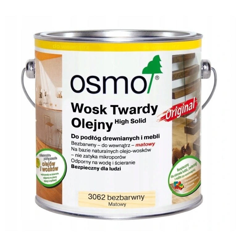 Wosk Twardy Olejny Osmo 3062 Matowy 125ml