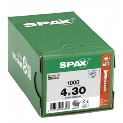 Spax Wkręty uniwersalne do drewna 4x30 mm Wirox T20 1000 szt