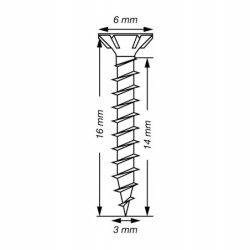 Spax Wkrety uniwersalne Wirox do drewna 3x16mm T10 200szt