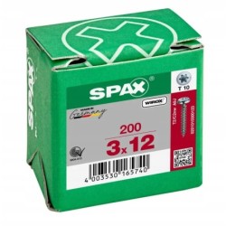 Spax Wkręty uniwersalne do drewna 3x12mm Wirox 200szt