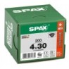 Spax Wkręty do drewna uniwersalne ocynkowane 4x30mm Czarne 200szt