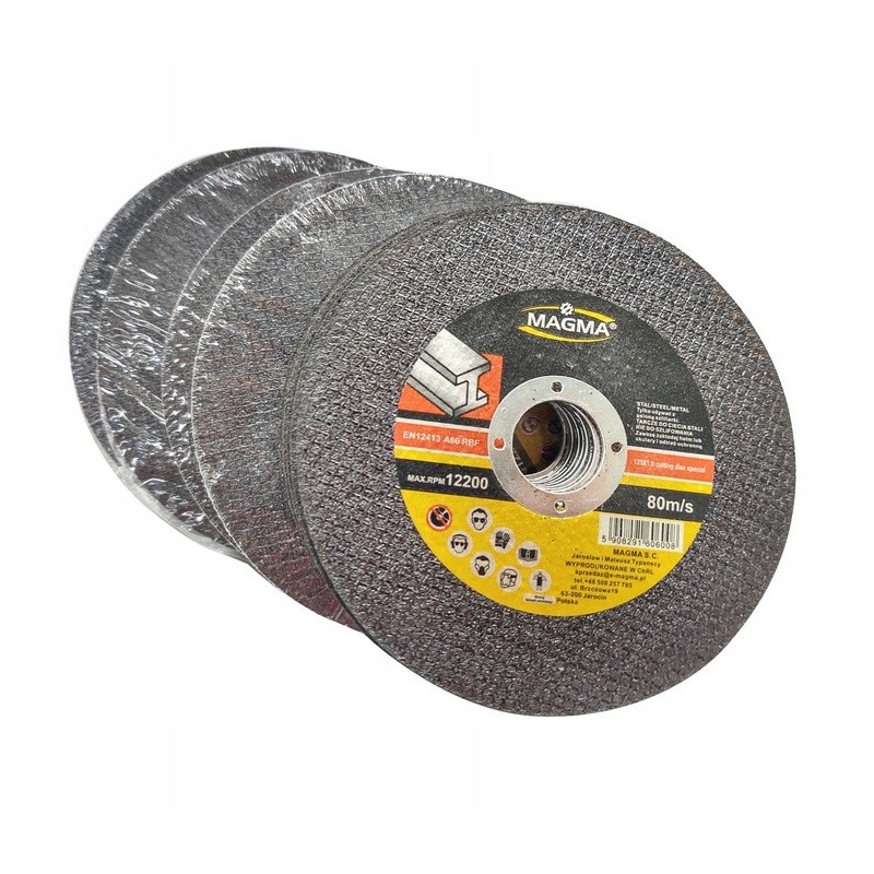 Magma Tarcze do cięcia stali metalu 125x1,0mm SPECIAL 10szt