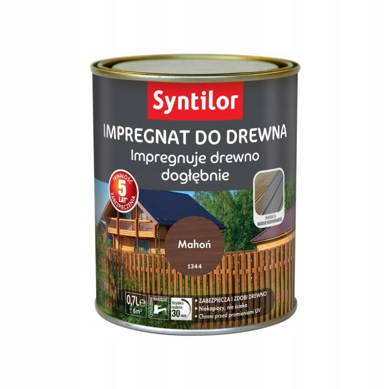 Impregnat do drewna Mahoń 0,75L Syntilor