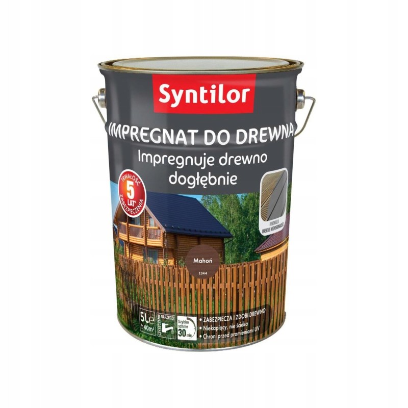 Impregnat do drewna Mahoń 5L Syntilor