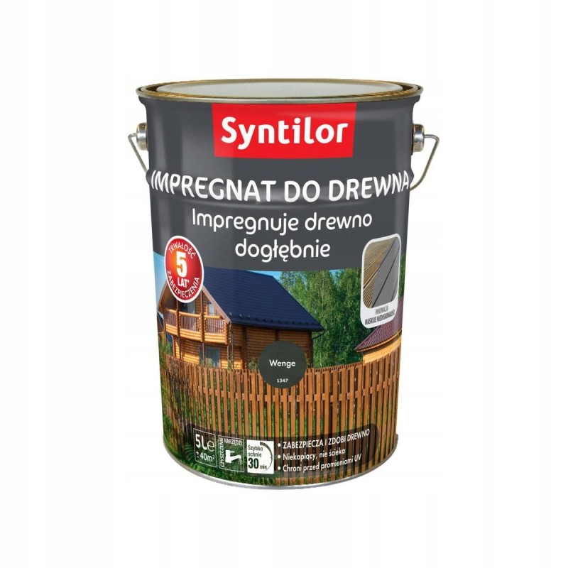 Syntilor Impregnat do drewna na zewnątrz Wenge 5L