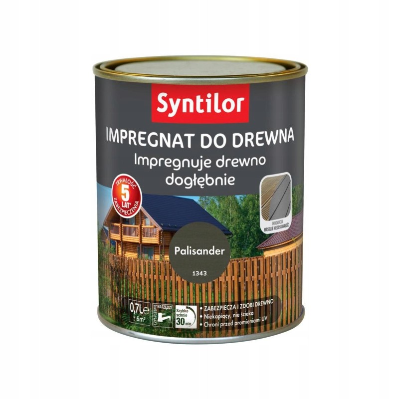 Syntilor Impregnat do drewna na zewnątrz Kolor Palisander 0,75L