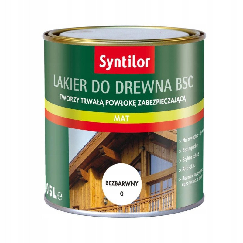 Syntilor Lakier BSC Zewnętrzny do drewna 1L Mat