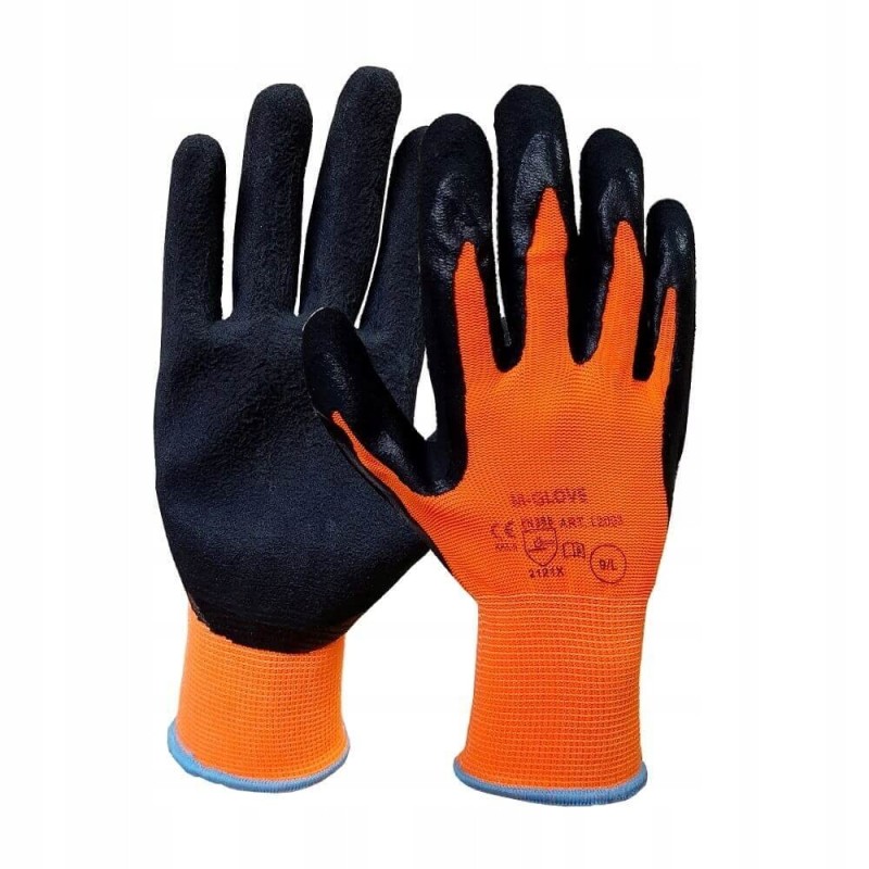 Rękawice M-GLOVE powlekane lateksem para roz.M - 8