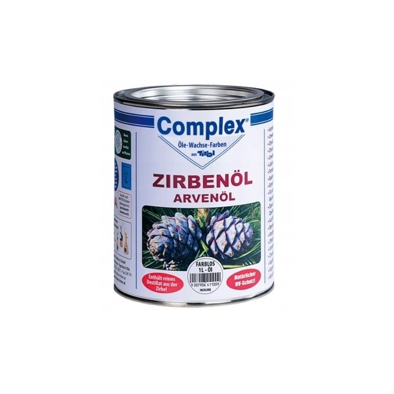 Complex Zirbenol Olej do drewna sosny Bezbarwny 1L