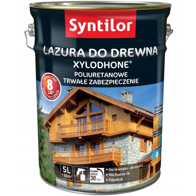 Syntilor XYLODHONE Lazura do drewna na zewnątrz Wenge Czarny 5L