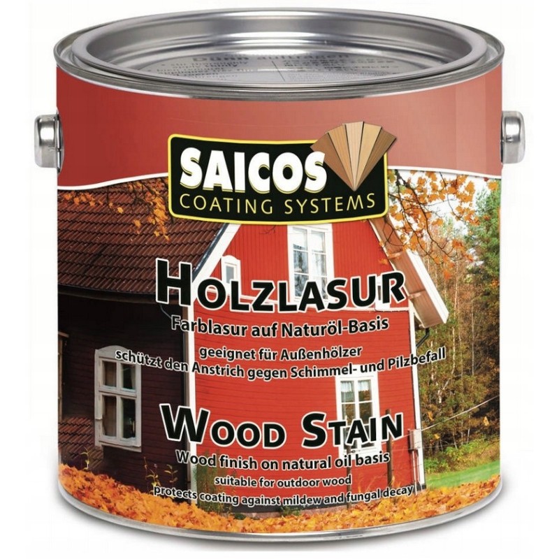 Saicos 0082 Lazura do drewna na zewnątrz kolor Teak 125ml