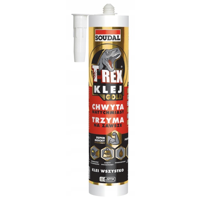 Soudal Klej Montażowy Uniwersalny Supermocny T Rex Gold 290 ml