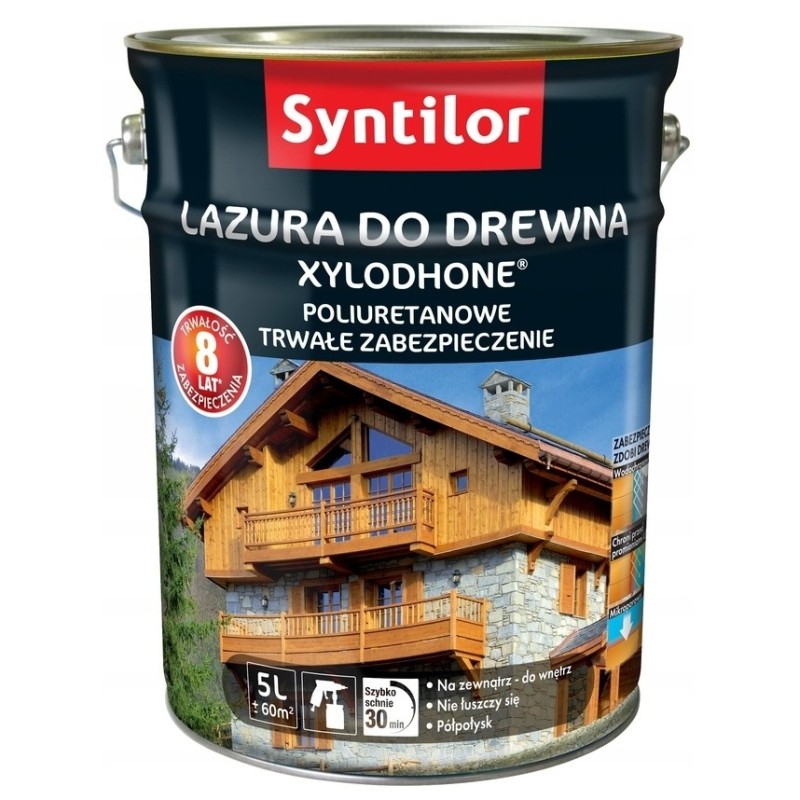 Syntilor XYLODHONE Lazura do drewna na zewnątrz Dąb Średni 5L