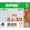 SPAX Wkręty do drewna Uniwersalne 3,5x30 300szt