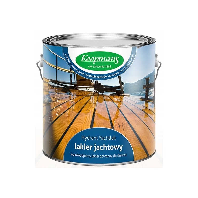 Koopmans Bezbarwny Lakier Ochronny do Drewna UV Hydrant Yachtlak 250ml