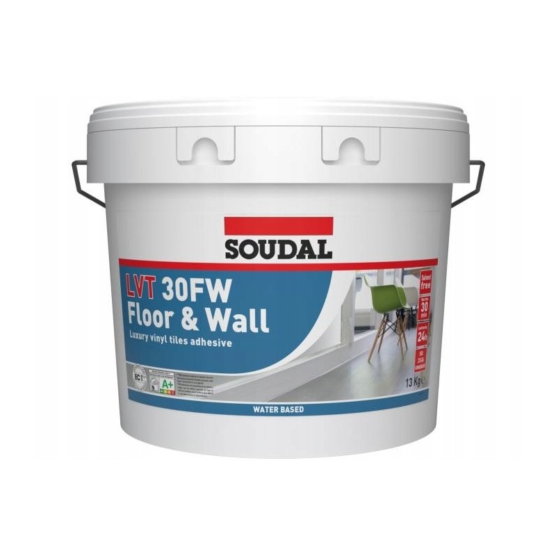 SOUDAL LVT 30FW Klej Do Paneli Winylowych LVT Płytek PVC 13kg