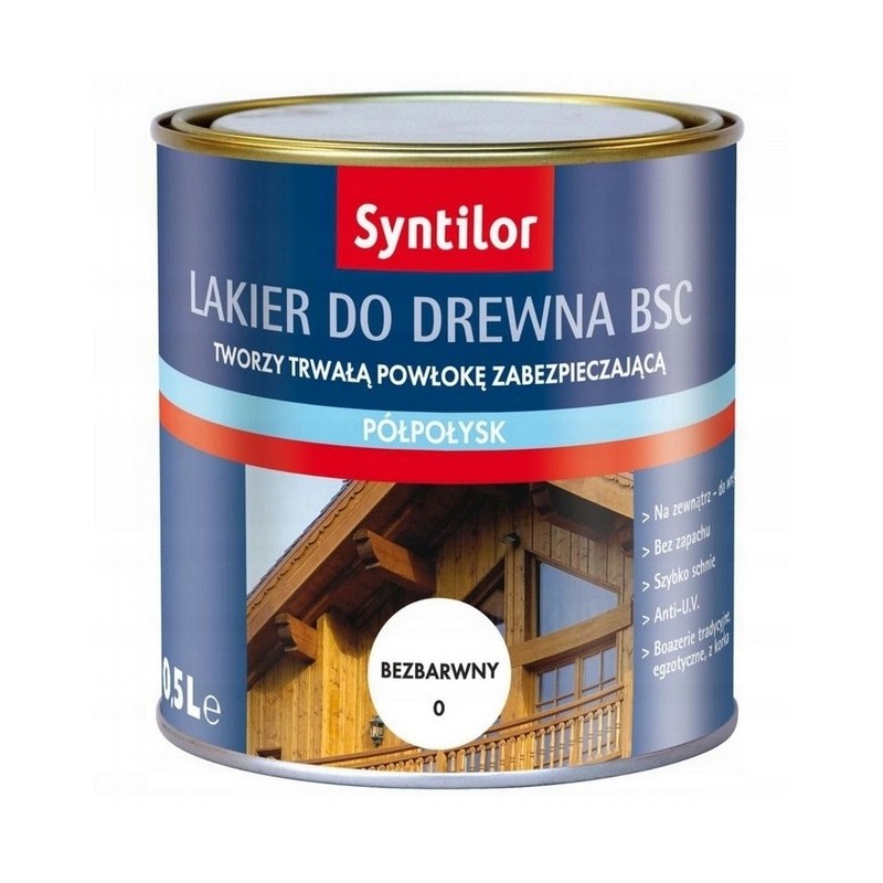 Syntilor Lakier BSC Zewnętrzny do drewna Półpołysk 2,5L