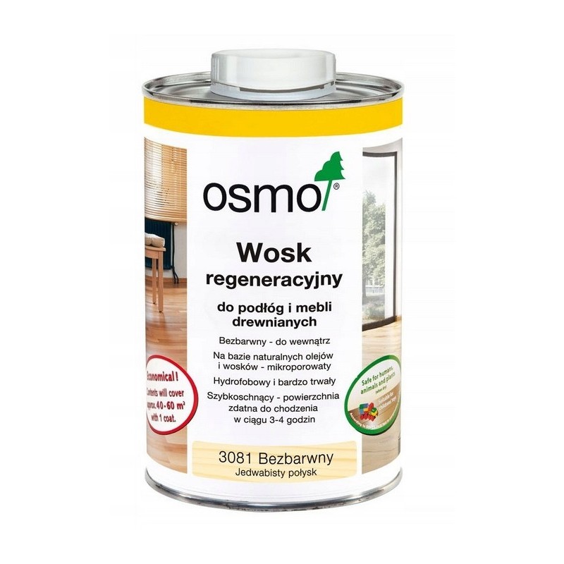 Osmo Wosk regeneracyjny 3081 Bezbarwny Połysk 1L