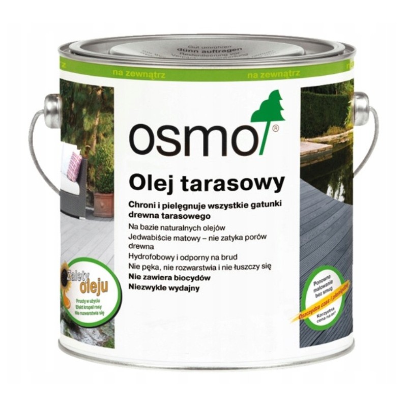 Osmo Olej Tarasowy do tarasów 010 Termodrewno 2,5L