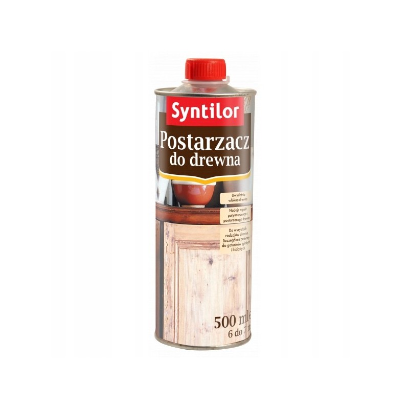 Syntilor Postarzacz do drewna Wenge Czarny 0,5L