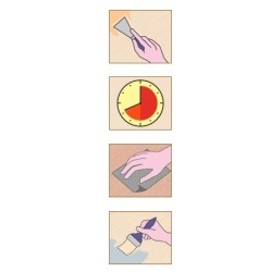 Borma Wachs Twarda Szpachla Do Drewna Czereśnia 200g