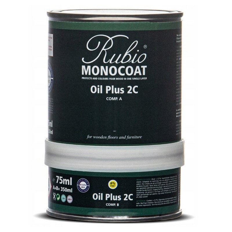 Rubio Monocoat Oil +2C Set Jednowarstwowy Olej Do Drewna Super White 390ml