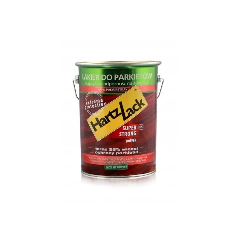 HartzLack Lakier do drewna Super Strong HS PÓŁMAT 5L